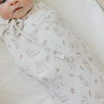 Copper Pearl Swaddle Blankets for Newborns | Soft Stretchy Receiving Blankets for Boys and Girls | Large 46 x 46 Inch Baby Blankets | Lightweight and Breathable Swaddles | Dylan