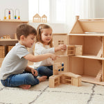 PlanToys® Kitchen Classic Set for Montessori Inspired Role Play | Pretend Cooking, Social Interaction and Practical Life Exploration | Eco Friendly Wooden Kitchen for Imaginative Learning