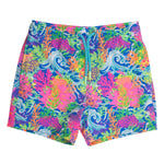 RUGGEDBUTTS Boys UPF50+ Stretch Neon Swim Trunks - Neon Ocean Coral, 3-6m