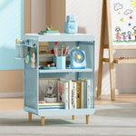 SYKIARIOL Kids Nightstand,Kids Bedside Table,Teen Girls Night Stand,Toddler Night Stand,End Table for Girls Room Storage,Mint Green Nightstand
