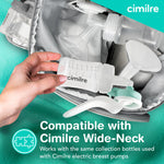 Cimilre M1 Manual Breast Pump Kit – Portable, Quiet Breastfeeding Pump with Ergonomic Handle, Closed System & Wide‑Neck Bottle for Travel, Backup & On‑The‑Go Moms