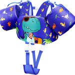 Vvinca Separable Toddler Swim Vest Fit 22-66 Lbs（1-6 Years）|2025 Newest 3 in 1 Pool Float & Arm Bands Boys and Girls, Adjustable Sturdy Safety for Infant 1 2 3 4 5 6 Year