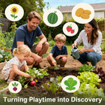 Dreamon Kids Gardening Tools & Bug Catcher Kit, 2-in-1 Outdoor Toys with Wheelbarrow and Bug House, STEM Educational Toys for 3 Year Old, Birthday Gifts Outdoor Gifts for Kids 3-5, Green