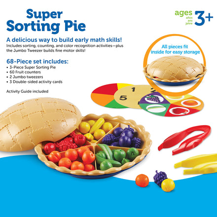 Learning Resources Super Sorting Pie - Sorting and - Play Food ...