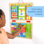 Melissa & Doug My First Daily Magnetic Calendar, Classroom Calendar for Kids Activities with Weather & Seasons, Preschool Toys for Girls & Boys Ages 4+