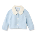 Amazon Essentials x Sofia Grainge Unisex Toddlers' Peter Pan Collar Sweater Jacket, Pale Blue, 2T