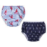 Hudson Baby Unisex Baby Swim Diapers, Anchors, 4 Toddler