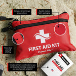 Protect Life Survival First Aid Kit for Home/Business, Camping Survival Kits | Mini Travel First Aid Kit | Camping Equipment | Small Kits for Car | Outdoor Emergency Survivals Pack - 100pcs
