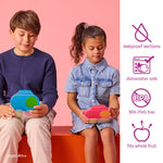 b.box Snack Box - Leakproof Mini Bento Box for Kids & Toddlers, 2 Compartment Snack Containers for Kids, Lunch Containers, Dishwasher Safe, BPA Free, PFAS Free, Ages 4m+, 1 3/4 Cup - Emerald Forest