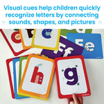 hand2mind Alphabet Picture Mnemonic Cards, ABC Flashcards for Kids, Classroom Alphabet Cards, Early Learning Flash Cards, Letter Recognition, Montessori Alphabet Cards, Toddler Learning Activities