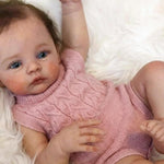 Zero Pam Reborn Baby Dolls Silicone Full Body-18‘’ Posable Anatomically Correct Girl, Realistic Babys Doll, Full Silicone Baby Doll, Real Life Reborn Dolls for Girls