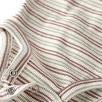 little planet by carter's Baby 2-pack Long Sleeve Bodysuits made with Organic Cotton, Beavers, Stripe, 6M