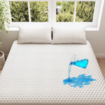 OhGeni 100% Waterproof Mattress Protector, Queen Size Mattress Pad, Fits 6"-20" Mattresses with Deep Pocket, Cooling, Breathable Fitted Sheets, Soft Bed Cover, Noiseless, Machine Washable