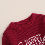 Adobabirl Baby Girl Boy Knitted Sweater Bubble Romper Long Sleeve Jumpsuit Festival Outfit Fall Winter Spring Clothes