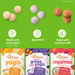 Happy Baby Organics Greek Yogis Freeze Dried Yogurt & Fruit Snacks, Blueberry & Purple Carrot, Packaging May Vary, 1 Oz