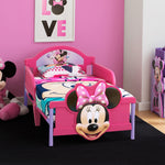 Delta Children 3D-Footboard Toddler Bed, Disney Minnie Mouse
