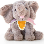 Hopearl Adorable Plush Calf Elephant Toy Floppy Elephish Ultra Soft Stuffed Animal for Boys Girls Kids Toddlers, Gray, 9''