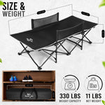 High Stream Gear Toddler Cot Bed: Kids Travel Camping Bed, a Portable Folding Cot for Kids Great for Outdoors and Young Guests at Home. Comfortable Kids Sleeping Cot Easy to Store and Use (White)