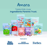 Amara Smoothie Melts - Carrot Raspberry - Baby Snacks Made With Fruits and Vegetables - Healthy Toddler Snacks For Your Kids Lunch Box - Organic Plant Based Yogurt Melts - 6 Resealable Bags