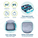 Wildkin Kids ECO rPET Insulated Lunch Box – Keeps Food Hot or Cold, Easy-Clean Lining, Mesh Pockets & BPA-Free – Boys & Girls, Ideal for School, Travel & Daycare – Dino Pals