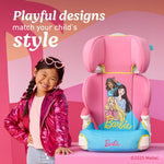 Barbie x Graco Turbobooster 2.0 High Back Booster Seat, Belt Positioning Booster Car Seat for Big Kids