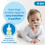 Dr. Brown's Natural Flow Anti-Colic Options+ Microwave Sterilizer Gift Set with HappyPaci Pacifiers