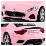 TGRCM-CZ 1/36 Scale Maserati GT Casting Car Model, Zinc Alloy Toy Car for Kids, Pull Back Vehicles Toy Car for Toddlers Kids Boys Girls Gift (Pink)