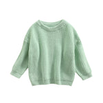 Toddler Baby Girls Loose Long Sleeve Knit Sweaters Warm Pullover Top Fall Winter Clothes Outfits
