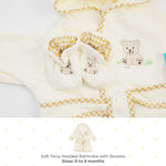 Spasilk 100% Cotton Hooded Terry Bathrobe with Booties — Baby Girl Gifts — Baby Boy Gifts — One Size — Shower Gift