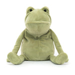 Jellycat Fergus Frog Stuffed Animal, Medium 13 inches - Amphibian Plush Toy - Classic Children's Gift