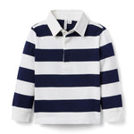 Janie and Jack Striped Rugby Shirt, Multicolor, 6-12