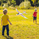TOYANDONA 1PC Foam Glider Airplane, 39 inch Large Throwing Glider Planes Lightweight Outdoor Flying Glider Airplane Toys for Girls Boys Party Favor or Gift