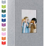 Artfeel Photo Album 4x6 with 300 Pockets,Slip-in Picture Albums,Linen Cover Memory Book with Front Window,White Page Vertical Photo Book for Wedding,Family,Anniversare,Baby,Vacation,Father's Day