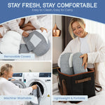 Plus Sized Pregnancy Pillow for Sleeping - Belly, Hip, Back Support for Pregnant Women - Portable Maternity Wedge Pillow for Reducing Pregnancy Fatigue- Adjustable and Washable