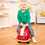 Battat – Wooden Racer – Wood Handle & Soft Body – Safe & Sturdy Push Car – Active Play Ride-On – 18 Months + – Rollin’ Race Car