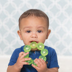 Infantino Water Teethers – Sensory Exploration, Teething, Cooling & Massaging Relief for Sore Gums, Lime & Blue, 3-Pack