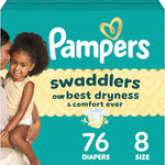 Pampers Swaddlers Diapers, Size 5 (20-37 lbs), 132 Count, Absorbent, Keeps Baby Dry and Comfortable, Skin Safe Disposable Baby Diaper (Packaging May Vary)