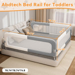 Abdtech Bed Rail for Toddlers with U-Shaped Base: Safety & Foldable - Stable Protective Bed Side Rails - 78.74 x 78.74 x 74.8 Designed for for King Size Bed