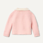 Amazon Essentials x Sofia Grainge Unisex Toddlers' Peter Pan Collar Sweater Jacket, Light Pink, 4T