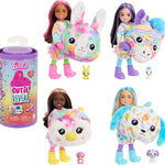 Barbie Chelsea Cutie Reveal Color Dream Series Small Doll & Accessories, Animal Plush Costume & 6 Surprises Including Color Change (Styles May Vary)