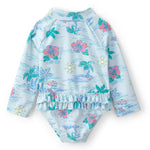 Carter's Girl 1-Piece Rashguard, Blue, 12M