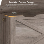 RALGEND Toy Chest, 31.5" Storage Chest with Metal Hinge and Pull Handles, Wooden Storage Bench, Toy Box for Living Room, Bedroom, Entrance, Greige