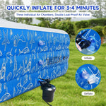 nflatable Swimming Pool for Kids and Adults- 118" x 68" x 22" Family Full-Sized Blow Up Pools for Kids-Thickened Durable Above Ground Swimming Pool Backyard Lawn, Summer Party Outdoor and Indoor