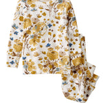 little planet by carter's unisex-baby Baby and Toddler 2-piece Pajamas made with Organic Cotton, Floral, 9 Months
