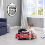 Jeep Classic Wrangler 3-in-1 Grow with Me Walker by Delta Children, Red