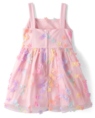 The Children's Place,Girls,Dressy Dress, Short SleeveBright Pink,6