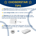 ChoserStar Baby Wipe Warmer and Dispenser Portable Heated Diaper Wipe Heater with Fast Heating, Large Capacity, and Anti-Dry Out (no Charger Block)