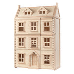 PlanToys® Grand Victorian Dollhouse | Wooden 4-Floor Dollhouse for Kids 3Y+ | Includes Attic, Opening Panels & Sliding Sashes | Encourages Imaginative Play & Social Interaction