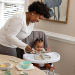 Ingenuity: ity by Ingenuity Sun Valley Compact Folding High Chair, Food-Grade Safe Plate, Safety Harness, for Ages 6 Months and Up, Unisex - Grey