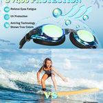 Aegend 2 Pack Kids Goggles, Swimming Goggles for Kids Age 4-16 Boys and Girls Youth, Anti-Fog Pool Goggles, Blue Black & Crisp Pink